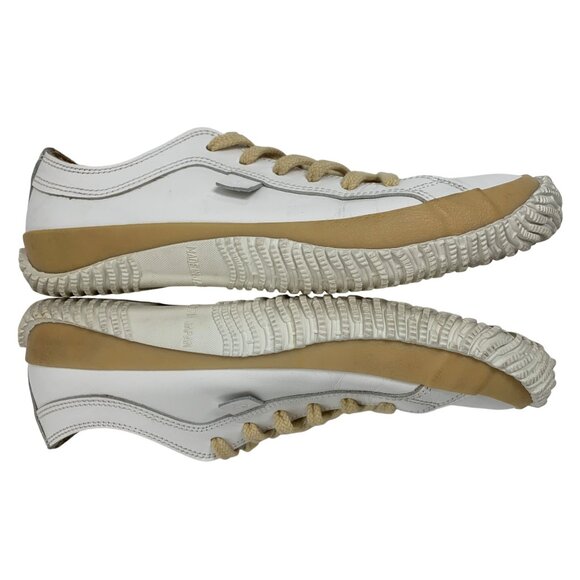 Luxury Spingle Move Mens Low-Top Sneakers Size SS White Leather Japan U10661 - Picture 8 of 12